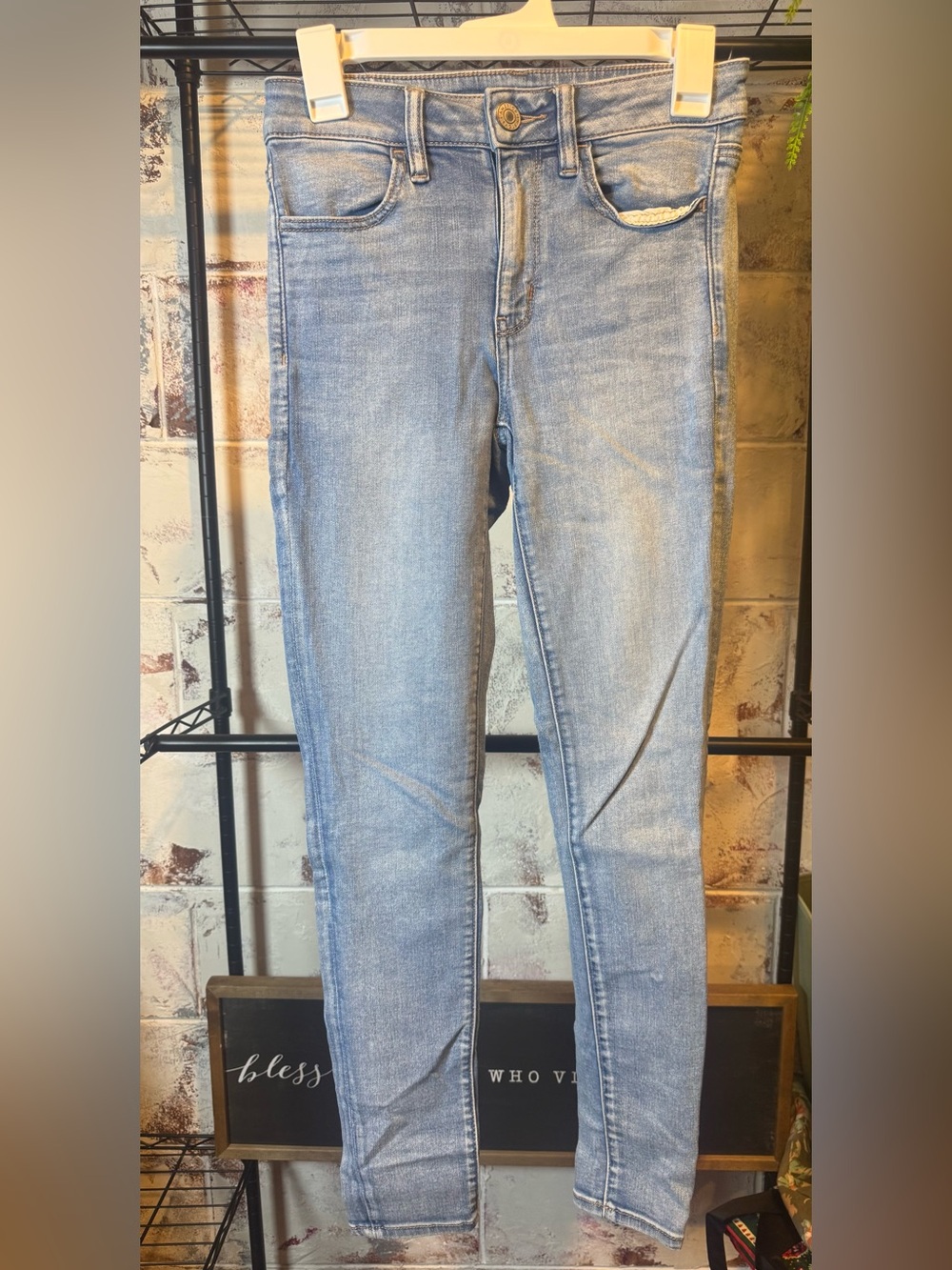 American Eagle Light Wash High Rise Jegging